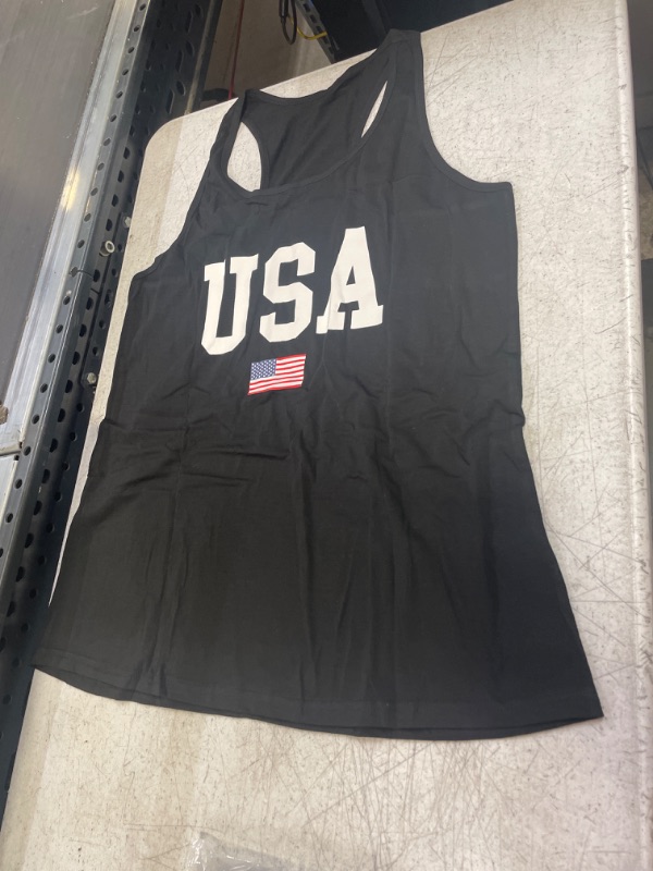 Photo 1 of AMERICAN FLAG PRINT  RACERBACK GRAPHIC T 