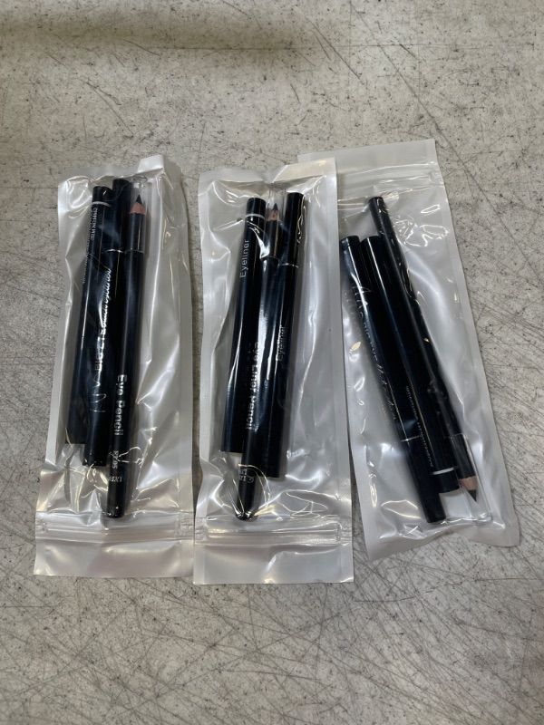 Photo 3 of 3 PACK ---ETEDES 3 Different Precision Eyeliners,Waterproof,Smudge Proof,[3-in-1] Eyeliner *3;Black #-0714069