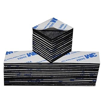Photo 1 of AIHOLU Double Sided Foam Tape, Double Sided Mounting Tape,130PCS, Heavy Duty Sticky Adhesive Tape, Include Strip and Square, for Crafts, Photos, Walls, Home Decoration (Black) 7.9*11.8*0.6
