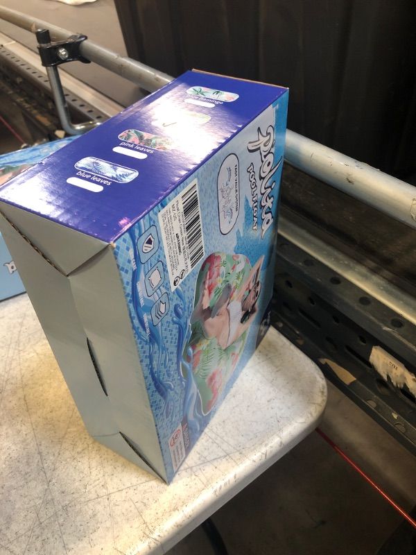 Photo 1 of Polita Pool Float, Pool Floats Adult with Backrest, 2in1 Pool Floats Adult Size Mesh Bottom, Pool Floats Kids with Cup Holder and Handle, Blow Up Pool Floats for Swimming Pool (Flamingo) kids / adults Flamingo Chair