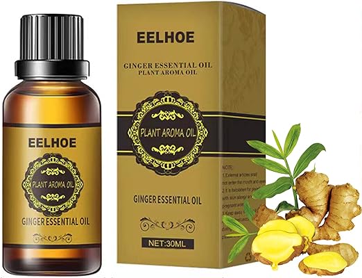 Photo 1 of EELHOE Ginger Essential Oil,Belly Driange Ginger Massage Oil,Massage Product for Men Women (1PCS)