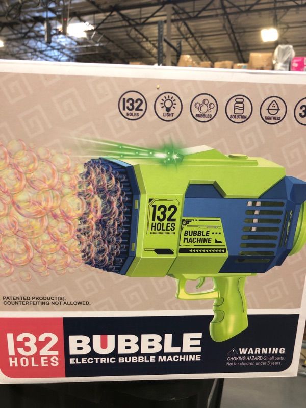 Photo 1 of 132 hole electric bubble gun