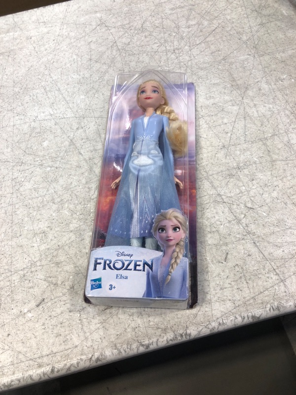 Photo 2 of Disney Frozen 2 Elsa Frozen Shimmer Fashion Doll, Skirt, Shoes, and Long Blonde Hair, Toy for Kids 3 Years Old and Up