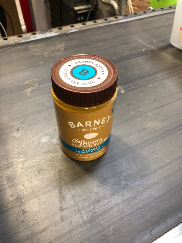 Photo 2 of BARNEY Almond Butter, Bare Smooth, No Stir, No Sugar, No Salt, Non-GMO, Skin-Free, Paleo, KETO, 16 Ounce Bare Smooth 16 Ounce (Pack of 1)