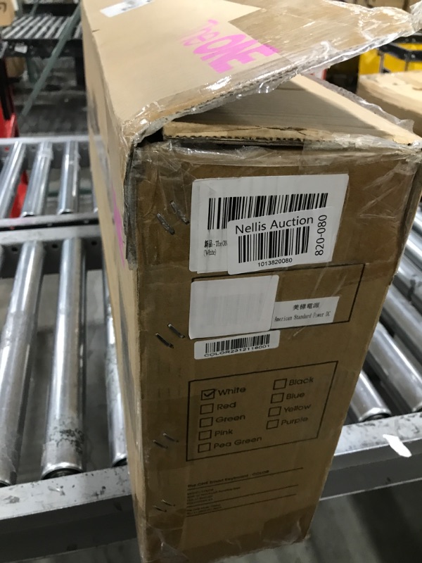 Photo 1 of The ONE Smart Keyboard COLOR 61 Lighted Keys Piano Keyboard, Electric Piano for Beginners with 256 Tones, 64 Polyphony, Built-in LED Lights & Apps, Supports USB MIDI/Headphones (White)