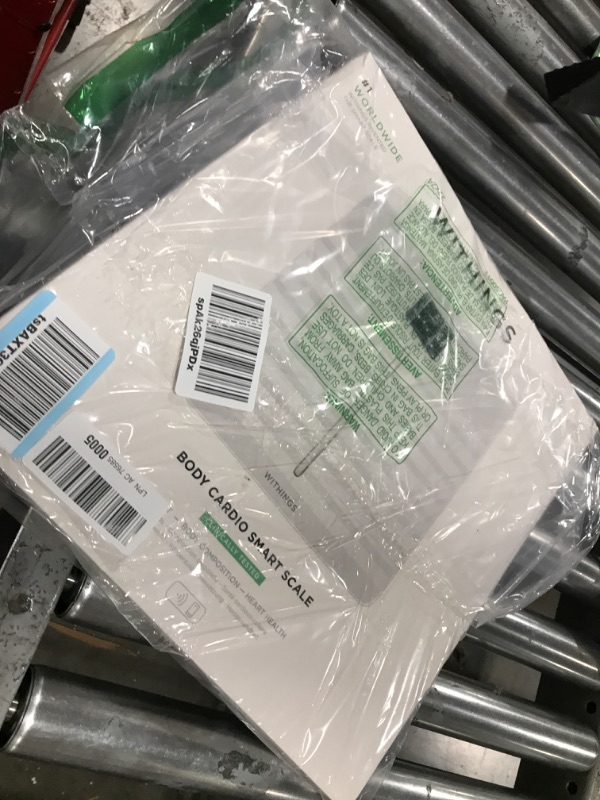 Photo 1 of Withings Body Cardio – Premium Wi-Fi Body Composition Smart Scale, Tracks Heart Health, Vascular Age, BMI, Fat, Muscle & Bone Mass, Water %, Digital Bathroom Scale with App Sync via Bluetooth or Wi-Fi Body White