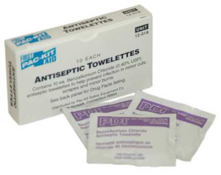 Photo 1 of First Aid Only 10 Person Ansi Class a Refill, Bzk Antiseptic Wipes, 10/box ( FAO12018 ) 3 PACK BEST BY 8/2024

