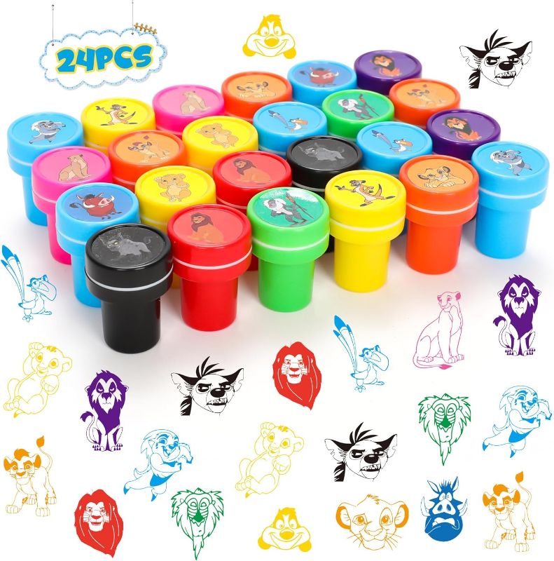 Photo 1 of 24Pcs Zoo Themed Stampers for Kids- Animal Birthday Party Supplies Favors Decorations-Mini Stamps Classroom Rewards Prizes for Boys Girls-Goody Bag Treat Bag Stuff for Birthday Party Gifts
