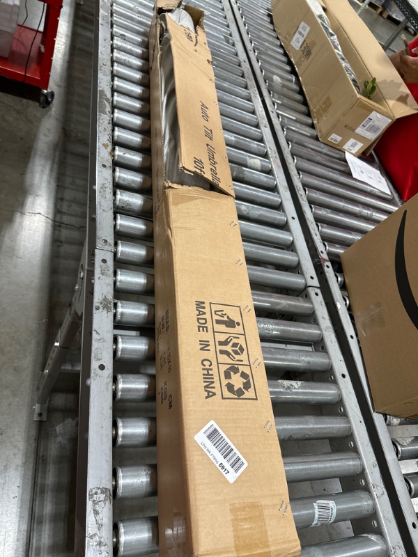 Photo 1 of Tempera Patio Market Outdoor Table Umbrella with Auto Tilt and Crank,Large Sun Umbrella with Sturdy Pole&Fade Resistant Canopy,Easy to Set Smoke Grey 10ft