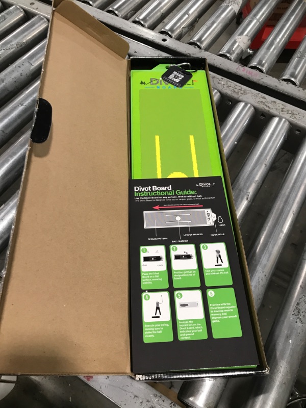 Photo 1 of Divot Board - The Original Patented Low Point and Swing Path Trainer - Instant Feedback. Anytime. Anywhere - See your Swing Path and Learn Every Time You Hit The Ball!