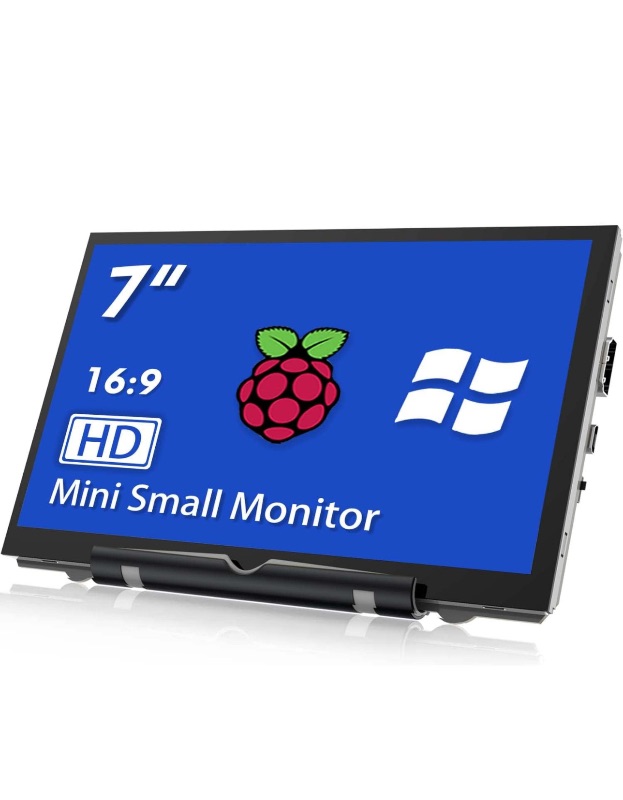 Photo 1 of Raspberry Pi Screen 7 Inch HDMI Monitor 800x480 LCD Screen Display Mini Small Monitor for Raspberry Pi 4/3/2/Zero/B/B+ Win11/10/8/7 (Non-Touch), Driver Free