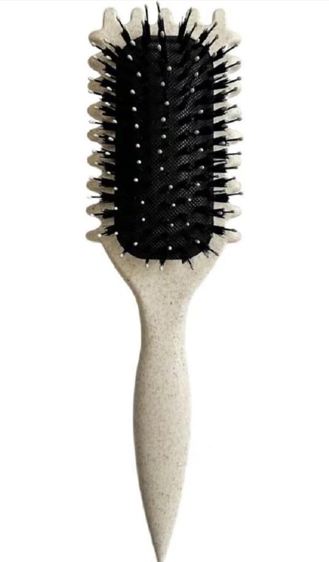 Photo 1 of Curl Defining Brush,Curly Hair Brush,Curl with Prongs Define Styling Brush,Styling Brush for Detangling, Shaping and Defining Curls For Women to Reduce Pulling and Curl Separation (Milk White)