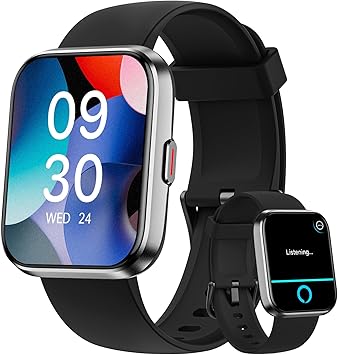 Photo 1 of Fitpolo Smart Watches for Men/Women, 1.8'' Alexa Built-in Fitness Tracker Watch with Bluetooth Calls, IP68 Waterproof, Heart Rate/Sleep/SpO2/Stress Monitor, 110 Sport Modes for Android & iPhone
