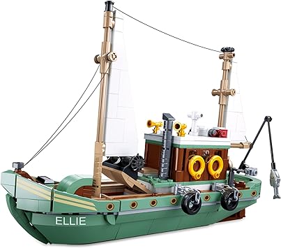 Photo 1 of City Fishing Boat Block Set, Suitable for Lovers of Ocean Exploration and Sea Fishing as an Ornament - Marine Toys Designed for Children and Adults Aged 6+ (610 PCS Compatible with Lego.…