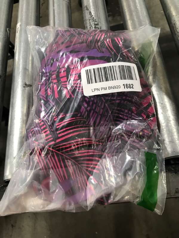 Photo 1 of Tempt Me Two Piece Tankini Swimsuit for Women High Neck Ruched Tummy Control Top with Bottom Bathing Suits Small Purple Floral
