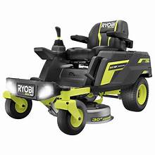 Photo 1 of 80V HP Brushless 42 in. Battery Electric Cordless Zero Turn Riding Mower (2) 80V Batteries (2) 40V Batteries and Charger
