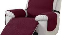 Photo 1 of SYSLOON Water Resistant Recliner Chair Covers 3 Piceces,Heavy Duty Non Slip Recliner Chair Cover, Washable Recliner Chair Cover, Living Room Recliner Cover with Pocket for Kids and Pets,Burgundy