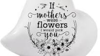 Photo 1 of Gifts for Mom, Mom Birthday Gifts, Step Mom Gifts, Ceramic Delicate Heart Keepsake " If mothers were flowers, I would like to pick you" Birthday Mothers Day Thanksgiving Christmas Gifts for Mom