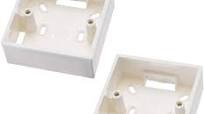 Photo 1 of uxcell 2Pcs Wall Switch Box 146 x 85 x 32mm Electrical Outlet Surface Mount Cassette Single Gang