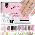 Photo 1 of 20 Packs Gel Nail Tips Short?Jofay Fashion 480PCS Short square Press On Nails,Natural Fit Lightweight Fake Nails Kit for Nail Art