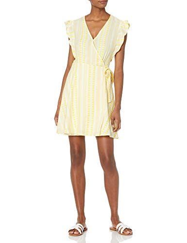 Photo 1 of Ella Moss Women's Jessie Flutter Sleeve Wrap Dress small
