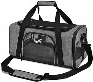 Photo 1 of Airline Approved Cat Carrier (Grey, 17" L x 12" W x 11" H)