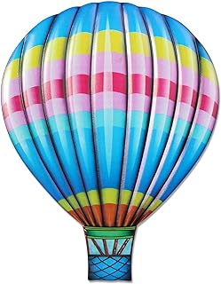 Photo 1 of Metal Hot Air Balloon Wall Decor - 10.5'' Wall Art Decorations Vibrant Ornament Art 3D Sculpture Hanging for Living Room Bedroom Garden Yard Patio Balcony, Gift for Family Friends (Orange, 1 Pack)