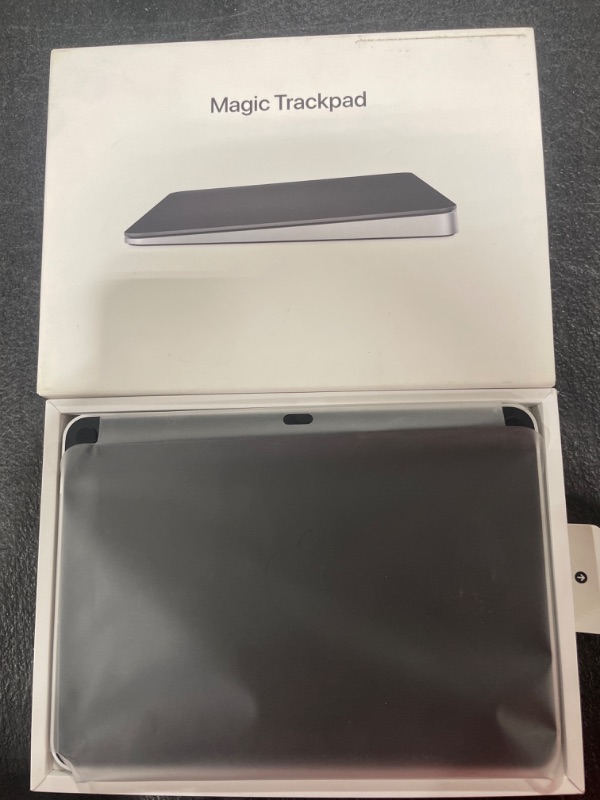 Photo 2 of Apple Magic Trackpad: Wireless, Bluetooth, Rechargeable. Works with Mac or iPad; Multi-Touch Surface - Black
