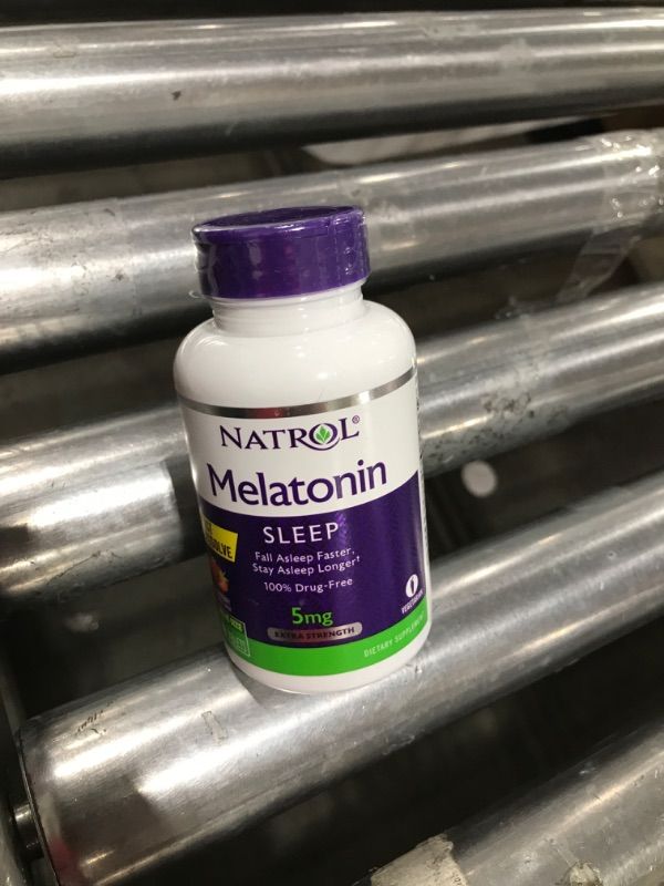 Photo 2 of Melatonin 5mg, Fast Dissolve Extra Strength Tablets BEST BY 8/31/2025
