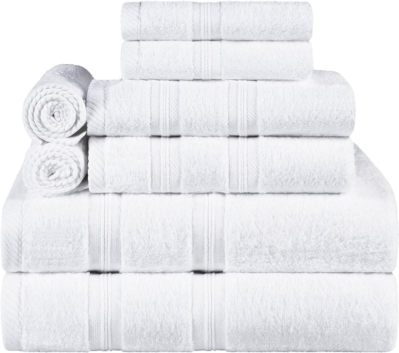 Photo 1 of Superior Smart dry 8pc Towel Set. Sizes Bath 30"x54", Hand 16"x30", and Face 13"x13" towels