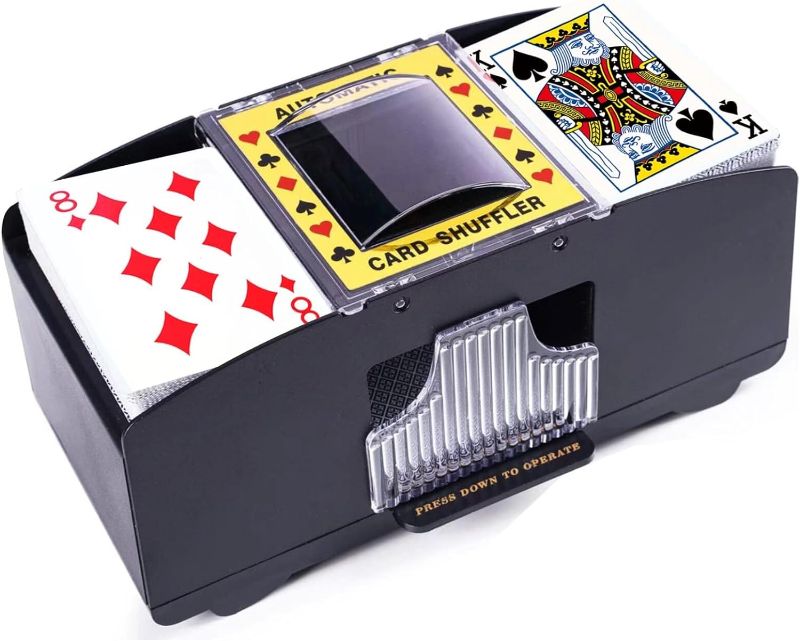 Photo 1 of Automatic Card Shuffler, Battery Operated Card Dealer Machine, Electric Casino Card Shuffler for UNO, Blackjack, Texas Hold'em, Home Card Games
