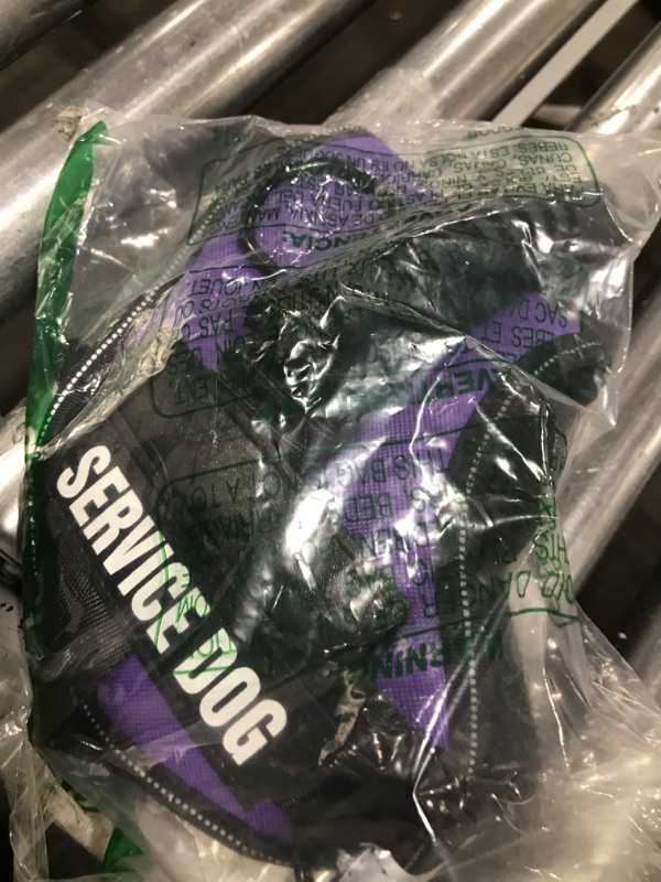 Photo 1 of no pull service dog harness - purple medium 