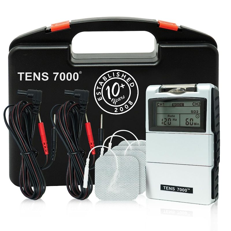 Photo 1 of TENS 7000 Digital TENS Unit with Accessories - TENS Unit Muscle Stimulator for Back Pain Relief, Shoulder Pain Relief, Neck Pain, Sciatica Pain Relief, Nerve Pain Relief
