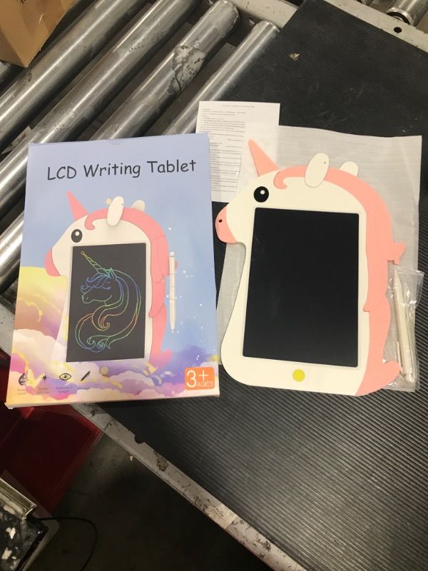 Photo 1 of Unicorn LCD Writing Tablet Girls Toys, 8.5” Colorful Doodle Scribbler Board Learning Drawing Pad Educational Toy Birthday for Kids Age 3 4 5 6 7 8 9 Pink