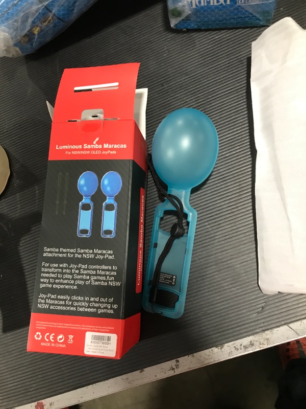 Photo 1 of KETAN Switch Controller Grips, Samba Maracas Game Hand Controller Grips Compatible with Samba de Amigo: Party Central (Luminous Glow)