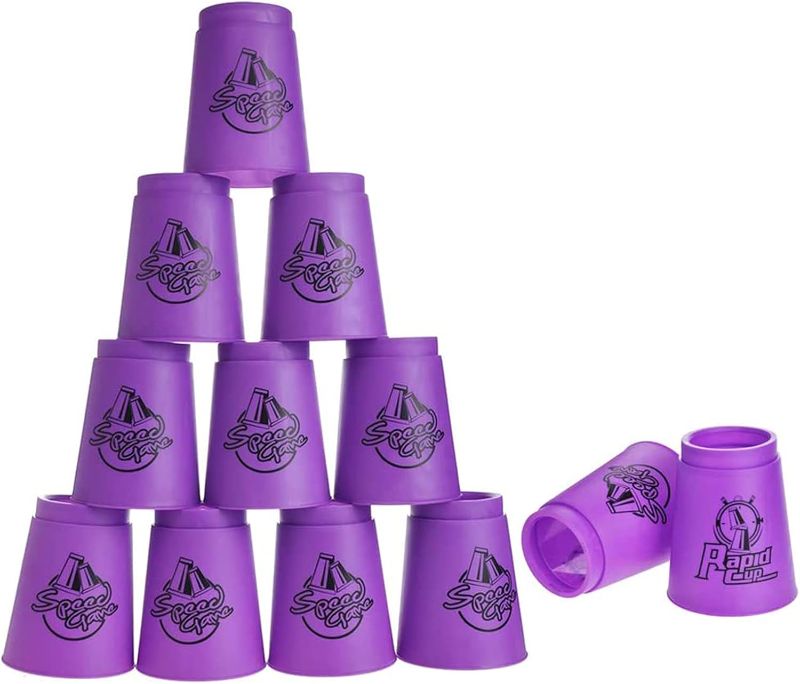 Photo 1 of [Upgrade] Quick Stacks Cups 12 PC of Sports Stacking Cups Speed Training Game Shipping from US
