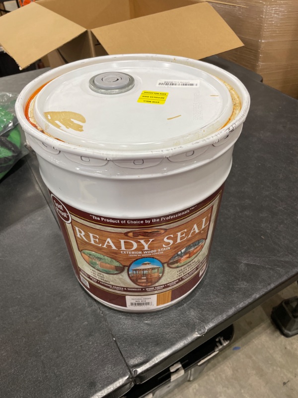 Photo 2 of Ready Seal 512 5-Gallon Pail Natural Cedar Exterior Stain and Sealer for Wood 5 Gallon Natural Cedar Stain and Sealer