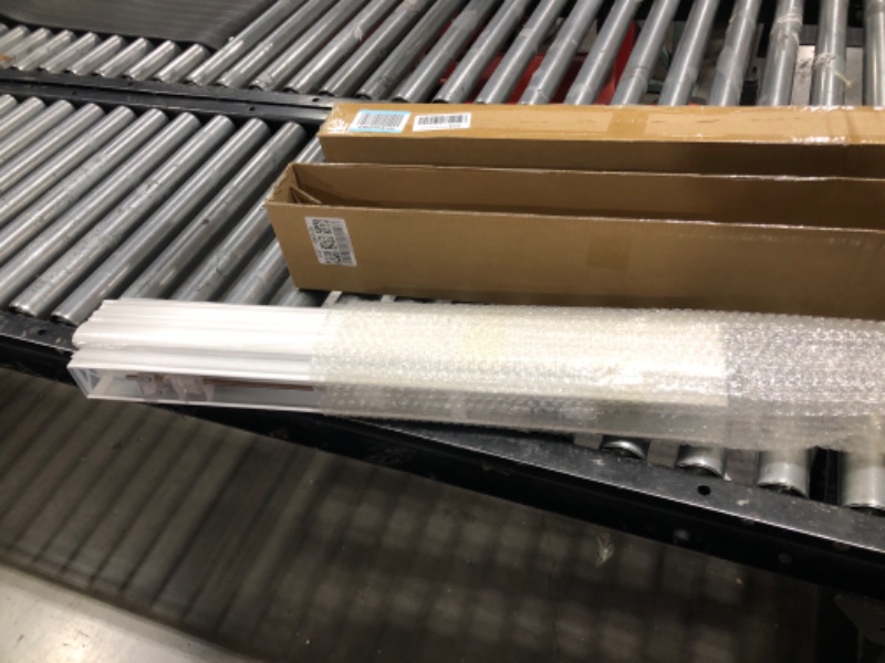 Photo 1 of LazBlinds 2-inch Cordless Faux Wood Blinds with Royal Valance, Room Darkening Horizontal Window Blinds, Inside Mount Blinds for Windows - Actual Blinds Size: 28.375'' W x 36'' H - White White 28 3/8"W x 36"H