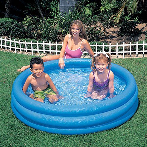 Photo 1 of Intex Cryatsal Blue Inflatable Kiddie Pool 45 X 10
