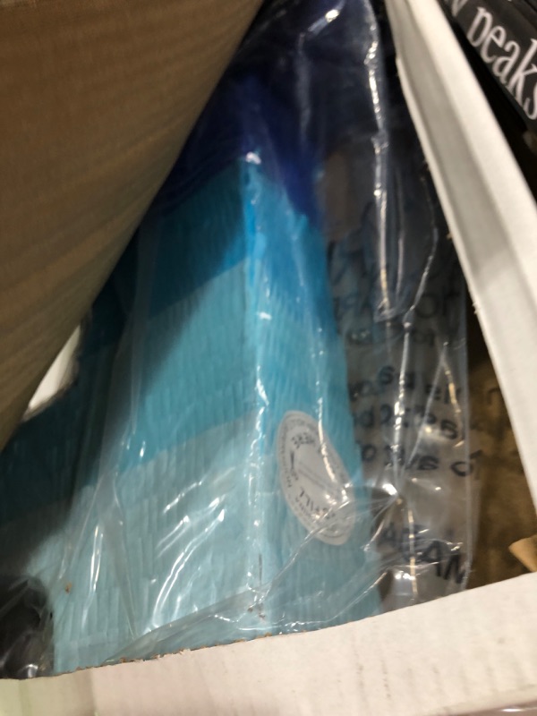 Photo 1 of BLUE PANDA Number 1 Pull String Pinata for Boys, 1st Birthday Party Decorations, Ombre Blue (16.5 x 11.5 x 3 In)