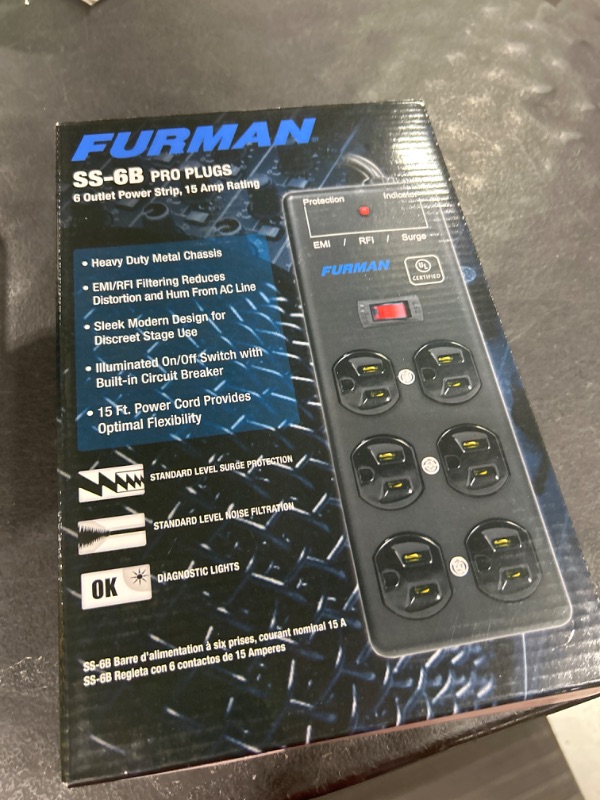 Photo 2 of Furman SS-6B-PRO Extreme Voltage Protect Surge Strip