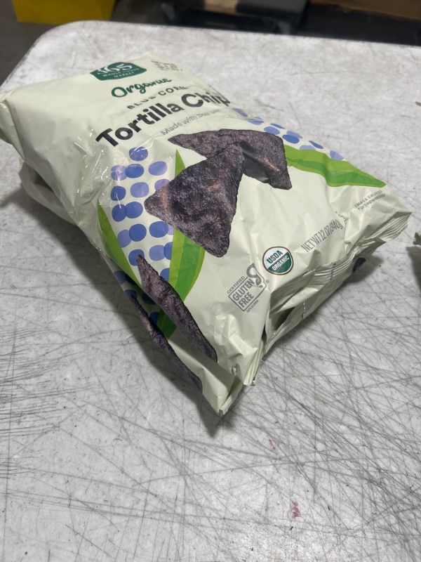 Photo 1 of 365 by Whole Foods Market, Organic Blue Corn Tortilla Chips, 12 Ounce (Pack of 2)