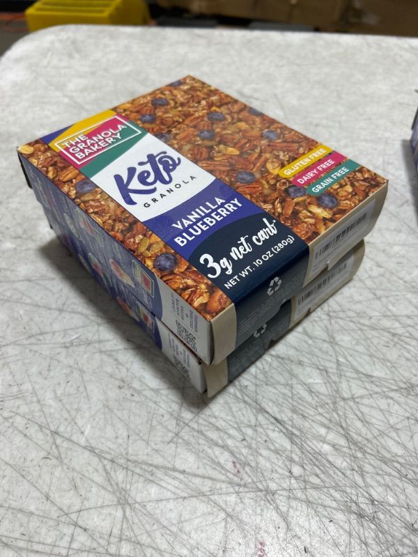 Photo 2 of 2 PACK - TGB Blueberry Keto Granola | 3g Net Carb Cereal | Gluten Free Low Carb Nut Snack, 10 Ounces Blueberry 10 Ounce