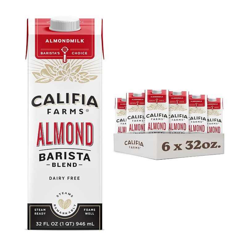 Photo 1 of Califia Farms Barista Blend Original Almond Milk 32 Oz. Carton, PK6