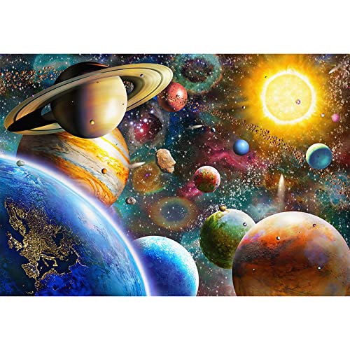 Photo 1 of  Jigsaw Puzzles 1000 Pieces for Adults, Families (Space Traveler, Solar System) Pieces Fit Together Perfectly 