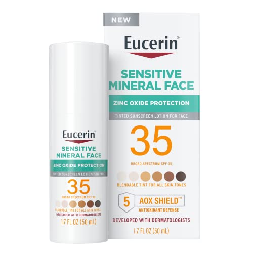 Photo 1 of  Eucerin Sensitive Tinted Mineral Face Sunscreen - SPF 35 - 1.7 Fl Oz 