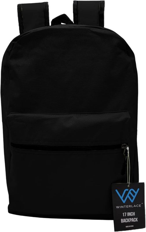 Photo 1 of Backpack, 17 inch Lightweight Outdoor Travel Gym Corporate Events Bag (Black) 