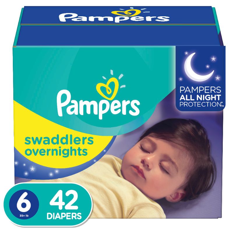 Photo 1 of  Pampers Swaddlers Overnights Diapers Super Pack - Size 6 - 42ct 