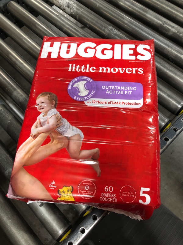 Photo 2 of  Huggies Little Movers Baby Disposable Diapers - Size 5 - 60ct 