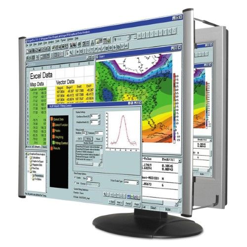 Photo 1 of  Kantek LCD Monitor Magnifier Filter, Fits 24" Widescreen LCD, 16:9/16:10 Aspect Ratio ( KTKMAG24WL ) 